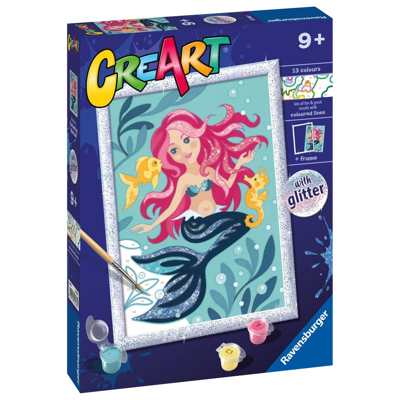 Ravensburger CreArt: Sirenetta – Dipingere con i Numeri per Bambini