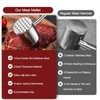 MAXCOOK Meat Tenderizer, 304 Stainless Steel Meat Hammer with Wood
