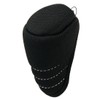 sourcing map Black Zipper Closure Gear Shift Knob Cover for