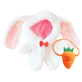 niannyyhouse Doll Clothes, 7.9 inches (20 cm), Cotton Doll Clothes, Bodysuit + Packet, Set of 2, White Rabbit Clothes, Dress-Up Change, Plush Toy, Doll Baby Clothes, (a)