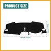Partuto Car Dashboard Cover Black Polyester for Honda Civic 2020-2023