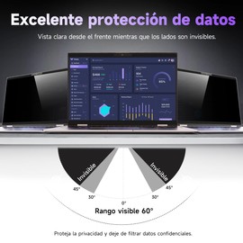 IPROKKO Película de privacidad magnética para portátil de 14 pulgadas 16:9, pantalla de privacidad extraíble, protección antideslumbrante, película de privacidad, protector de pantalla, filtro de privacidad para HP/Dell/Acer/Lenovo/ThinkPad/Asus