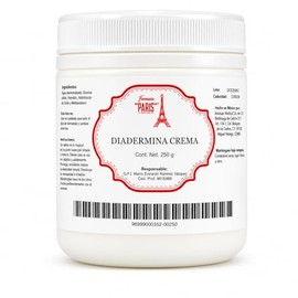 PARIS Diadermina Crema Facial Hidratante | 250 gr, uso diario para piel normal, seca y mixta, formulada con glicerina USP