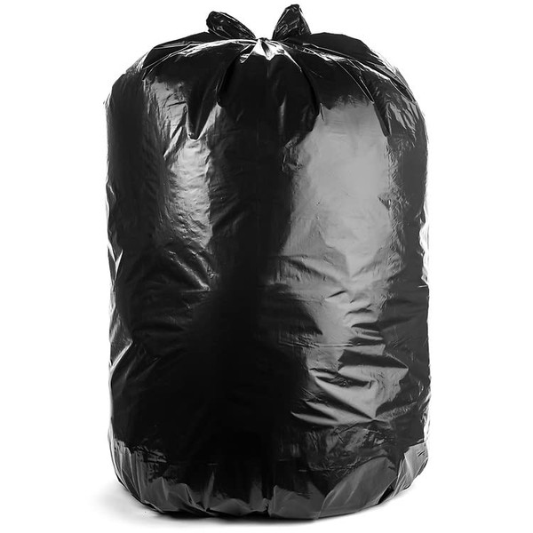 Ultrasac 55-60 Gallon 6.0 MIL Black Heavy Duty Trash Bags - 39" x 58" - Pack of 15 - For Contractor, Construction, & Industrial,UL-39586BK