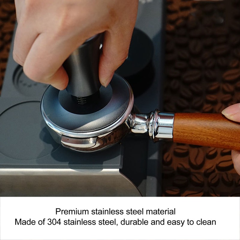 51mm Coffee Tamper Stainless Steel Spring Design Coffee Powder Hammer