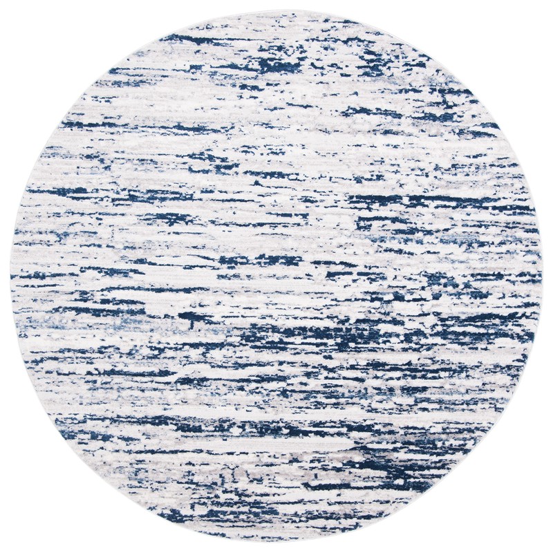 SAFAVIEH Amelia Collection Area Rug - 8' Round, Grey &