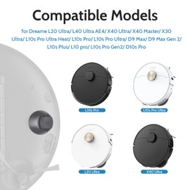 Replacement Wheels, Quiet Front Wheel, Silent Wheel for Dreame L20 Ultra/X40 Ultra/X40 Master/X30 Ultra/L10s Pro Ultra Heat/L10s Pro Gen2/L10s Pro Ultra/L10s Plus/L10 pro/D9 Max Gen 2