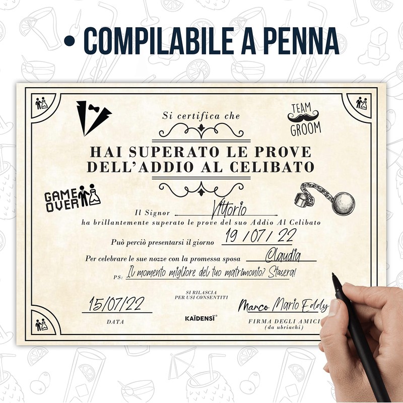 Gift Idea Advent for Helibat - Certificate for the Groom