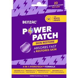 Benzac Power Patch Skin Restore Hydrocolloid Invisible Pimple Patches X 23