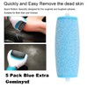 5 Pack Blue Extra Coarse Replacement Refill Roller Compatible with