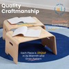 ECR4Kids Bentwood Lap Desk with Handles, Activity Table, Natural