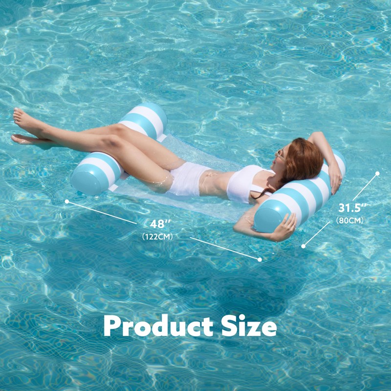 SLOOSH Strip Type Hammock Pool Floats Adults, 4-in-1 Multi-Purpose Inflatable