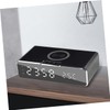 ULTECHNOVO 1set Wireless Charging Dock Alarm Clock for Smartphones and