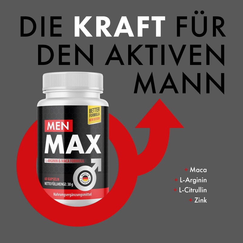 Men Max Capsules for Active Men 60 Capsules 1x