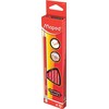 Maped Red Checking Triangular Graphite Pencils – Variety for Comfortable