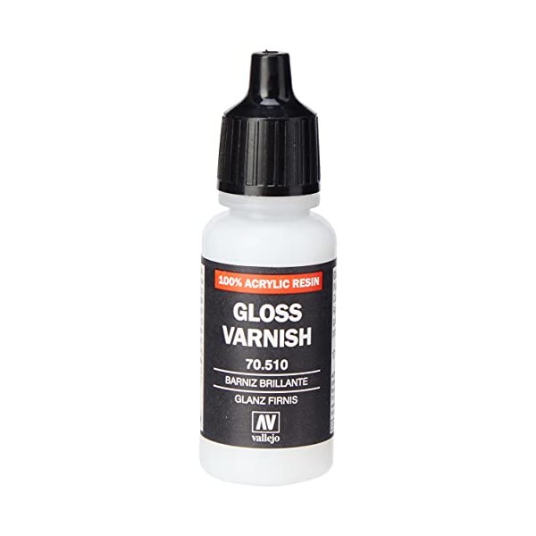 Vallejo VJ70510 Model Color 17ml Glossy Varnish (Packaging may vary)