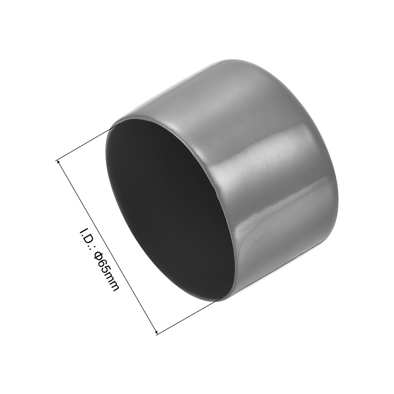 sourcing map 8pcs Rubber End Caps 65mm ID Vinyl Round
