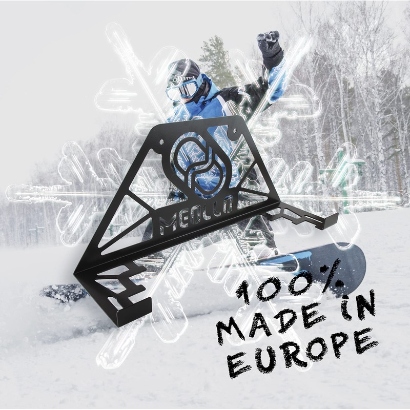 Snowboard wandhalterung (100% Stahl) (schwarz)