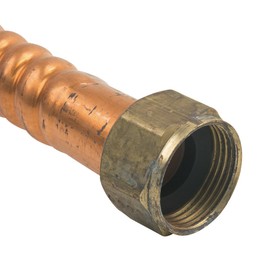 BrassCraft WB034-12N 3/4" FIP x 3/4" Nominal Male/Female Sweat x 12" Copper Water Heater Connector