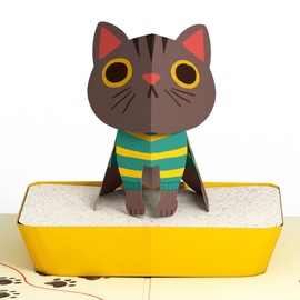 Lovepop Father's Day Pop-Up Card for Him - 3D Greeting Cards for Dad, Husband, Men - Thanks for Putting Up with My Crap - 5" x 7" Card - Blank Notecard & Envelope Included