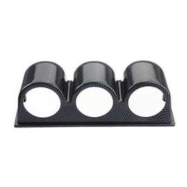 ESUPPORT Carbon Fiber 2" 52mm Heavy Duty Universal Three Hole Dash Dashboard Car Gauge Pod Mount Holder