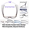 Colloddiss 4-Pack Reading Glasses for Men Women, Spring Hinge Readers