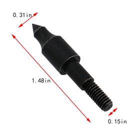 GZWZH 12PCS 100 Grain Nailer Aluminum Nocks Archery Practice Bullet Tips Archery Equipment Arrow Shaft Accessories for Replacement Arrows Hunting Bow Archery Target Practice Black