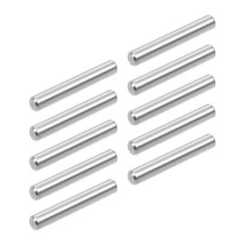 TOP-VIGOR 10Pcs 6mm x 40mm Dowel Pins Shelf Support Pegs, 304 Stainless Steel Cylindrical Shelf Support Pin Fasten Elements Silver Tone