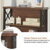 HOMBAZAAR 3-Tier Small Bookshelf, 35.4 Inch Short Book Shelf with