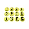 Cawila Floor Marker No. 1-12 Set 12.5 cm Yellow One