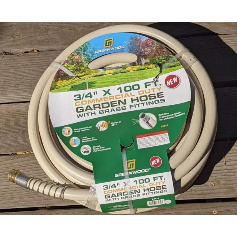 Greenwood Heavy Duty Contractor Water Hose 3/4" X 100 ft