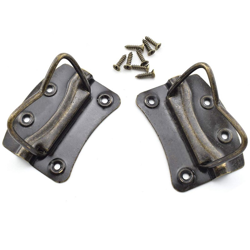 SDTC Tech 4 Pack Antique Bronze Wooden Box Puller Handles