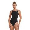 TYR Womens Polyester Durafast Elite Solid Diamondfit, Black, 36 EU