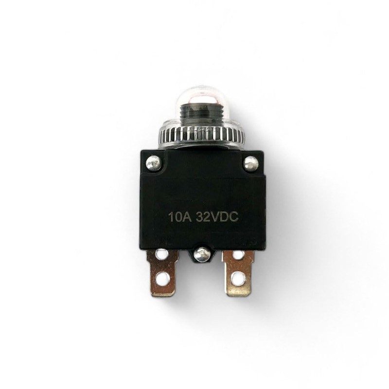 LEDADVANTAGE 12v ~24v 10A Resettable Button Overload Protector Switch Circuit