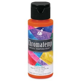 Chroma Chromatemp Artists' Tempera Paint - Orange, 2 oz