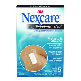 Nexcare Absolute Waterproof Premium Adhesive Pads, 2.375 x 4 Inch, 5 Count