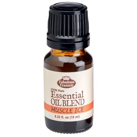 Fabulous Frannie Muscle Ice Pure Essential Oil Blend Made with Cinnamon, Eucalyptus, Clove Bud, Lavender, Orange and Peppermint Essential 10ml (.33oz)