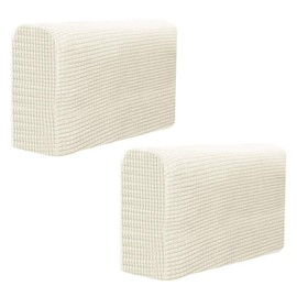 Wakauto 2 Pieces Arms Covers for Sofa Reclining Chair Cover Anti-Skid Protector Armrest Chairs Elastic Sofa Covers Sofa Cover Office Slider Sofa Chair