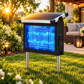 Solar Bug Zapper for Outdoor Use – 4500V Waterproof Mosquito Lamp for Garden, Patio & Camping