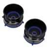 1 Pair NAB Hub Adapters Polished Aluminum Alloy Universal Loading