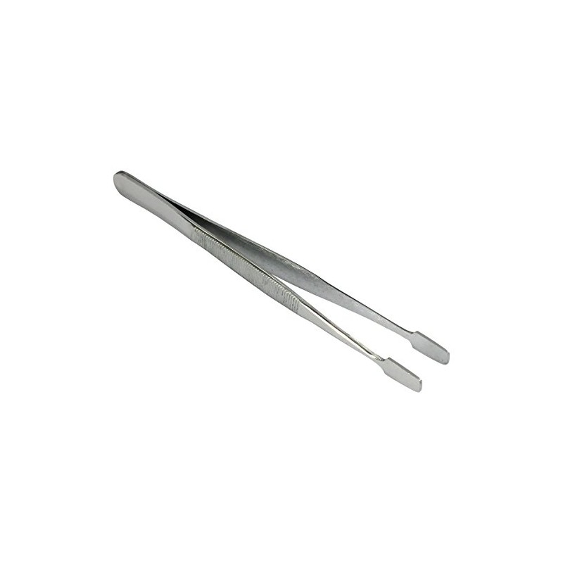 HTS 170S0 4.75" Straight Stainless Steel Stamp Tweezers