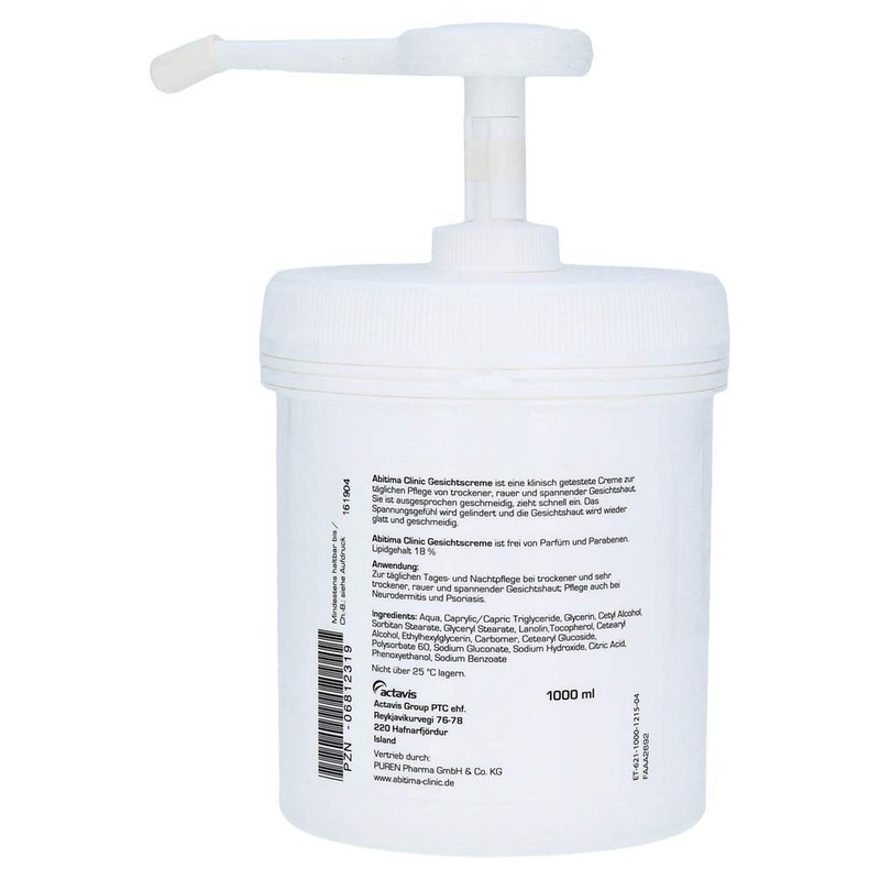 ABITIMA Clinic Face Cream with Dosing Dispenser 1000 ml