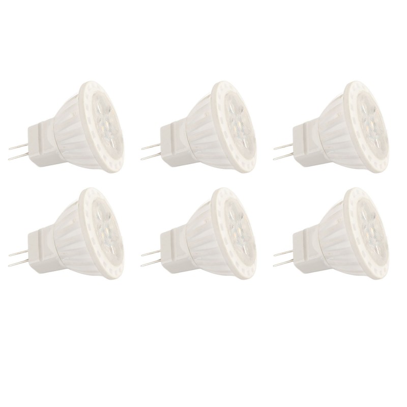 6Pcs MR11 LED Light Bulb 4W GU4 Dual Pin Bulb