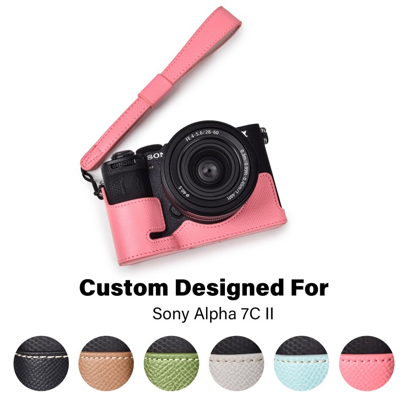 Rieibi Alpha 7C II Case - Premium PU Leather Half