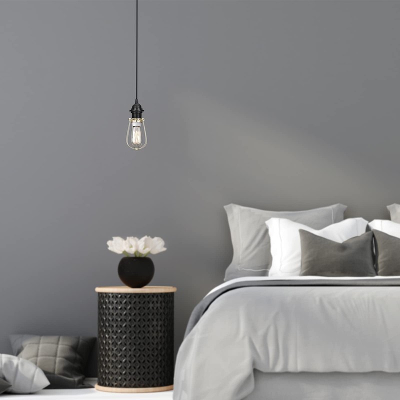 6 Pack Plug in Hanging Light Kit for Christmas E26/e27
