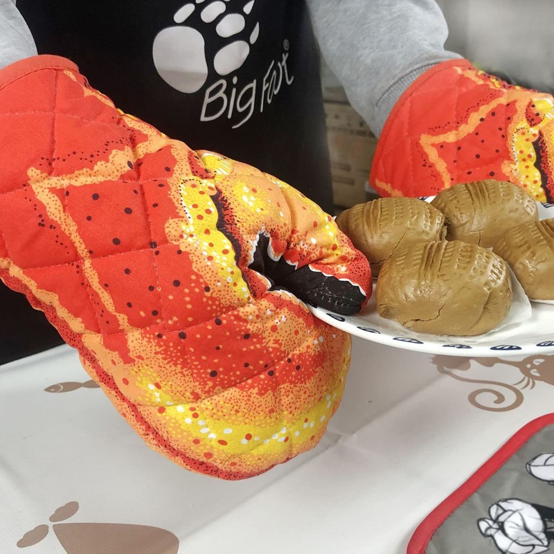 1 Pair Lobster Claw Oven Mitts Heat Resistant Oven Gloves