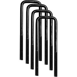 BILLET4X4 HD Square U-Bolts 1-3/4 inch x 5 inch - Set of Four (4) for 1-3/4 inch axle Tube (4X4 Off-Road Vehicles)