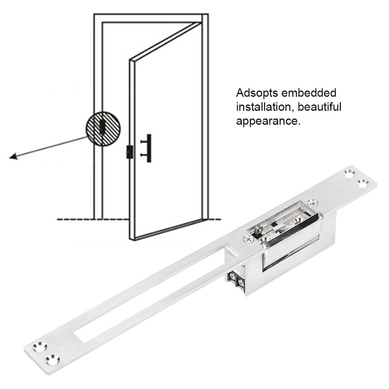 DC 12V Stainless Steel Electric Door Access Cathode Lock for