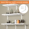 Shelf Brackets,6Pcs Shelf Bracket,Brackets for Shelves,100mm*100mm White Shelf Brackets,L Bracket
