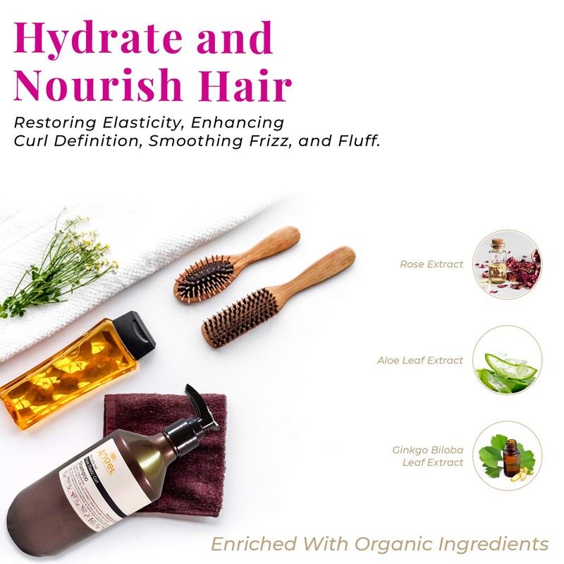 Angel en Provence - Organic Rose Elastic Curl Shampoo (Natural